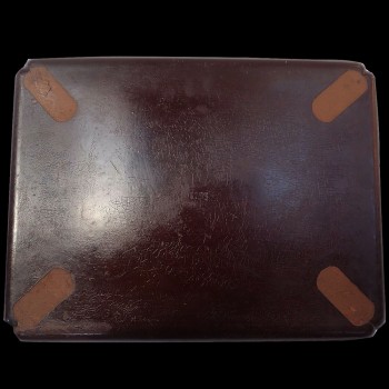 Napoleon III Tablett mit romantischer Dekoration, gekochter Pappe