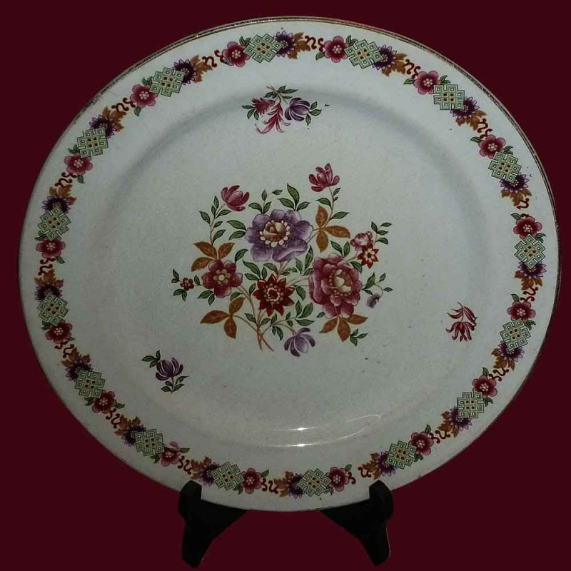 Assiette en faience ancienne de Hamage Nord et moulin des loups Assiette en faience ancienne de Hamage Nord et moulin des loups