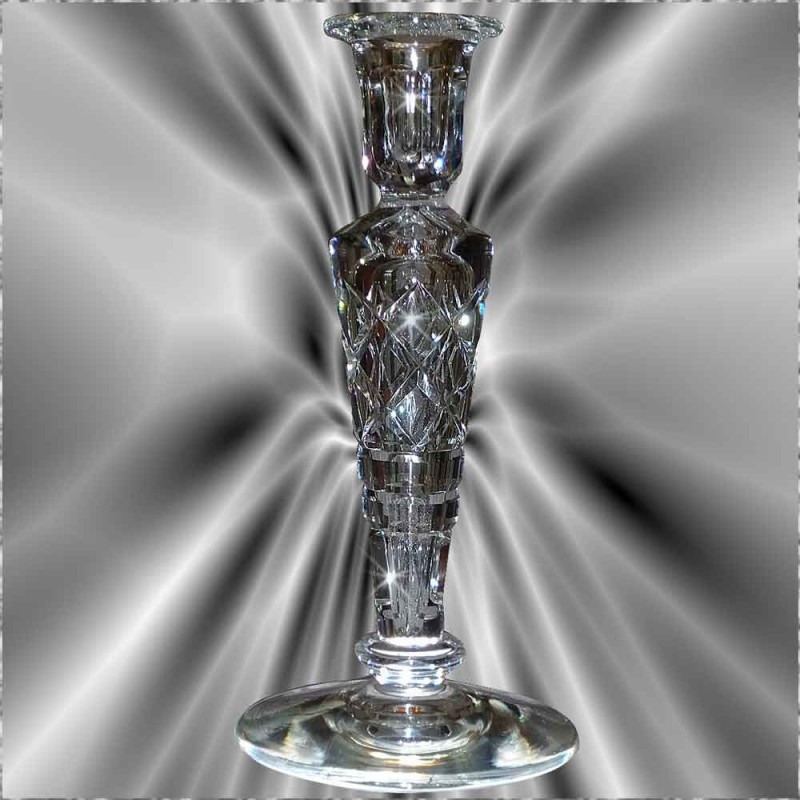 Candelabre en cristal du val Saint Lambert 1925 Candelabre en cristal du val Saint Lambert 1925