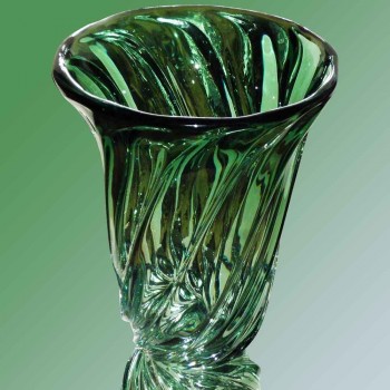 Vase en cristal Val Saint Lambert 1950