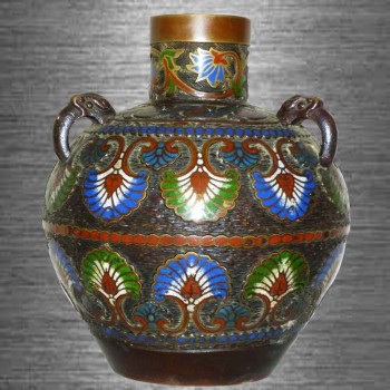 septate Vase Meiji Japan 19. Jahrhundert