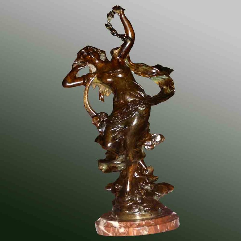 Sculpture "night of May" Louis Moreau 1900-1920 Sculpture "night of May" Louis Moreau 1900-1920