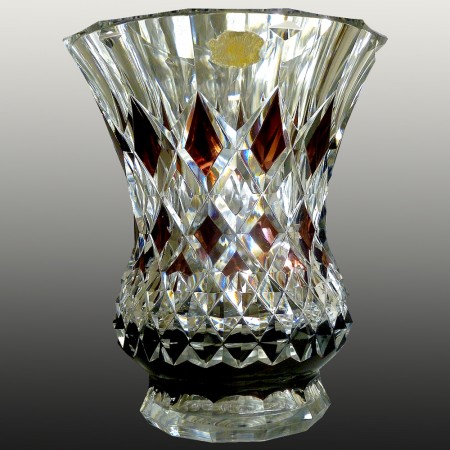 Crystal vase Val Saint Lambert Model Banco