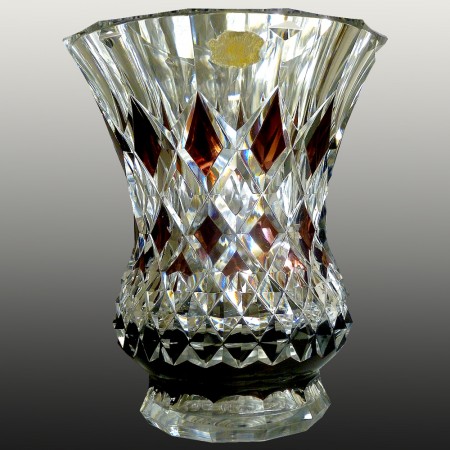 Val Saint Lambert crystal vase Banco model