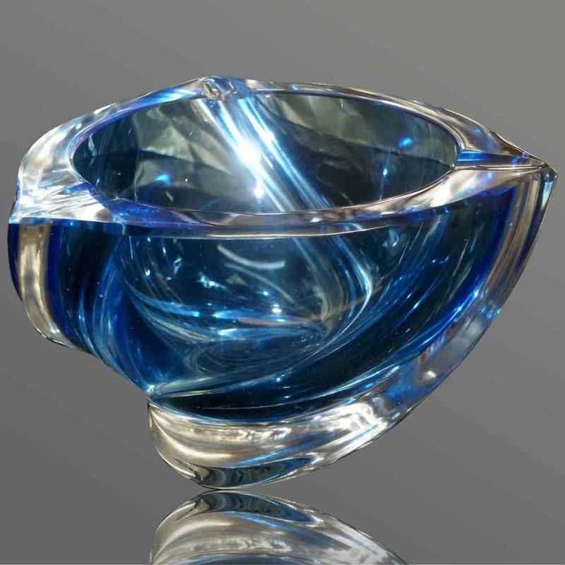 vintage Val Saint Lambert crystal ashtray Delvenne model vintage Val Saint Lambert crystal ashtray Delvenne model