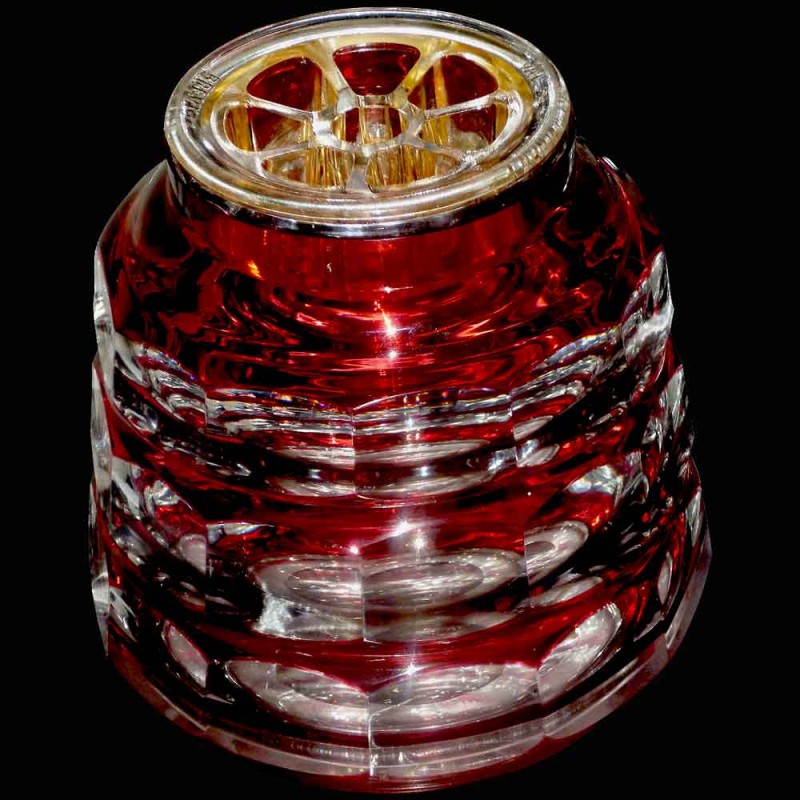 Val Saint Lambert crystal flower spike vase "Charles Graffart" Val Saint Lambert crystal flower spike vase "Charles Graffart"
