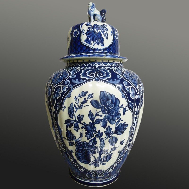 Vase en faïence Delft Boch Vase en faïence Delft Boch