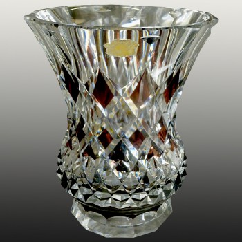 Crystal vase Val Saint Lambert Model Banco