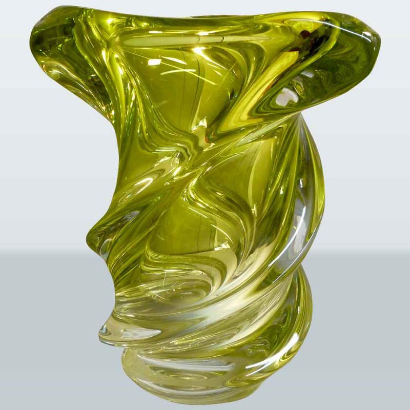 Val Saint Lambert crystal vase Vintage Guido Bon collection 1950/1960 Val Saint Lambert crystal vase Vintage Guido Bon collection 1950/1960