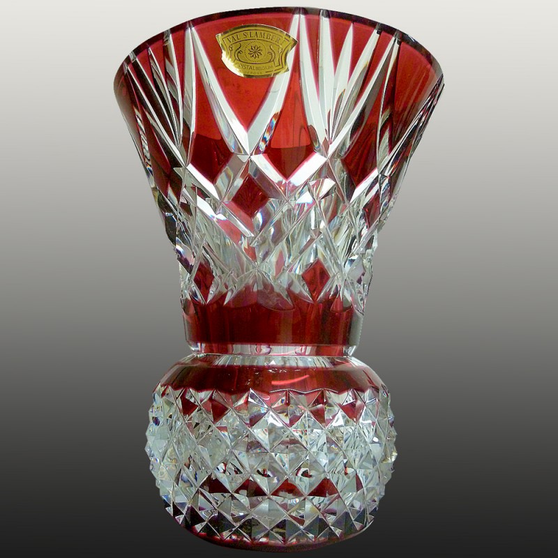 Val Saint Lambert crystal vase collector-1956 Charles Graffart Val Saint Lambert crystal vase collector-1956 Charles Graffart