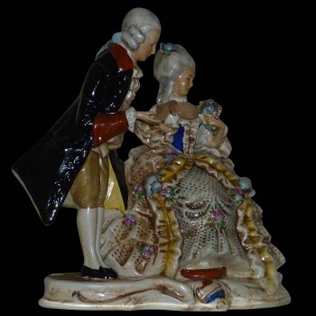 collection porcelain German saxony XIX century signed and dated 1859 Karl Schnider