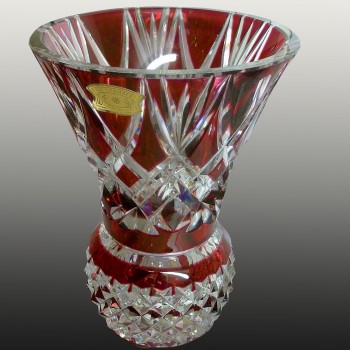 Vaso di cristallo Val Saint Lambert collezionista-1956 Charles Graffart