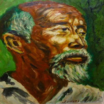 Óleo sobre lienzo, pintura, retrato orientalista del siglo XX