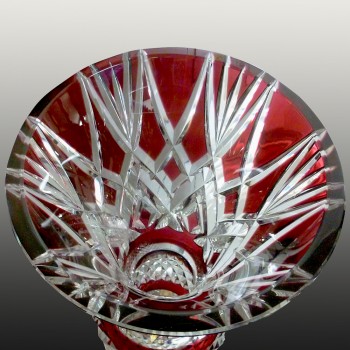 Val Saint Lambert crystal vase collector-1956 Charles Graffart