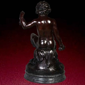 Groot bronzen standbeeld bacchus 19e eeuw