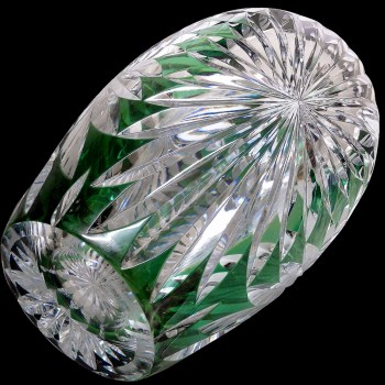Vintage crystal vase val saint Lambert 25 cm
