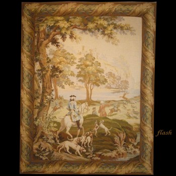 tapisserie des Gobelins scène de chasse