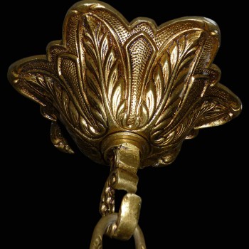 Lampara de bronce estilo Luis XV