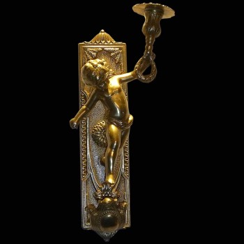 Pair of Bronze wall    sconces gilded 19th century