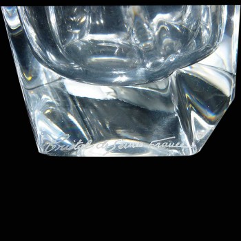 crystal vase of sevres sign blowing mouth