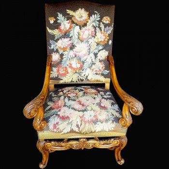 Sedia in stile Regency 19 secolo schiena piatta