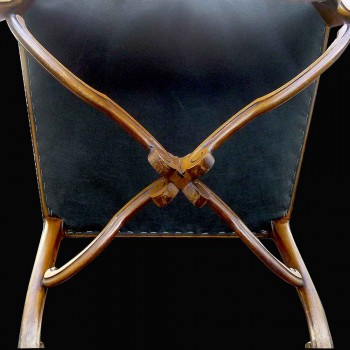 Chair style Regency 19 th century flat back