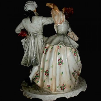 porcelain Italian capodimonte (he minuetto) 19th century