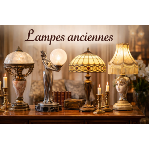 Antike Art-Deco-Lampen, antike Beleuchtung, Sammlerstücke