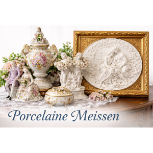 Antiek Meissen-porselein – beeldjes, biscuitporselein en verzamelobjecten