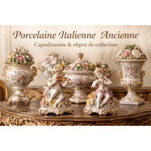 Porcelaine italienne ancienne – Capodimonte, figurines et objets de collection