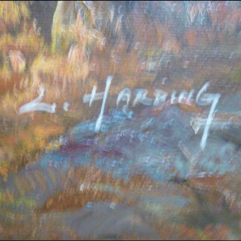 HST table signed L. Harding