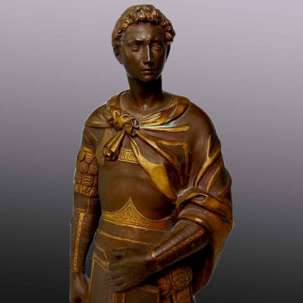 Bronze Barbedienne Saint George after Donatello