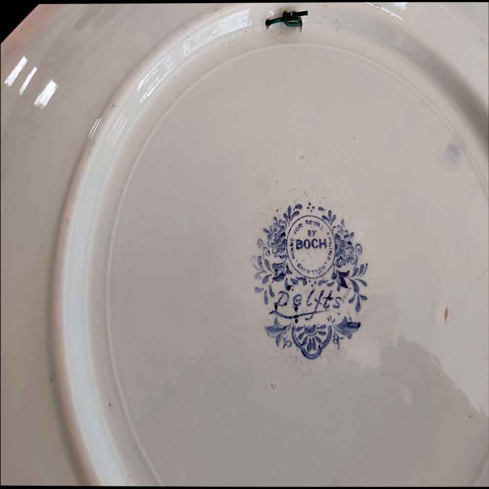 Delft plate By Boch for Royal Sphinx vintage