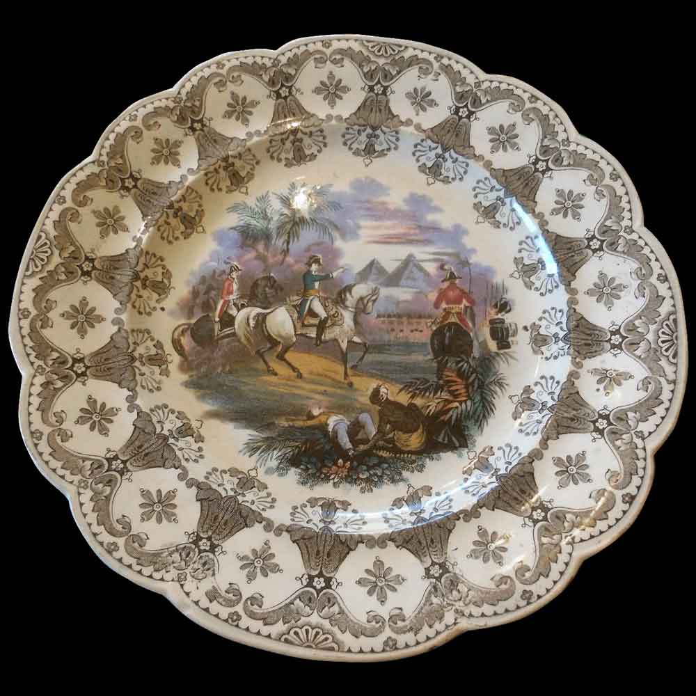 Talking plate Napoleon Wedgwood 19th century