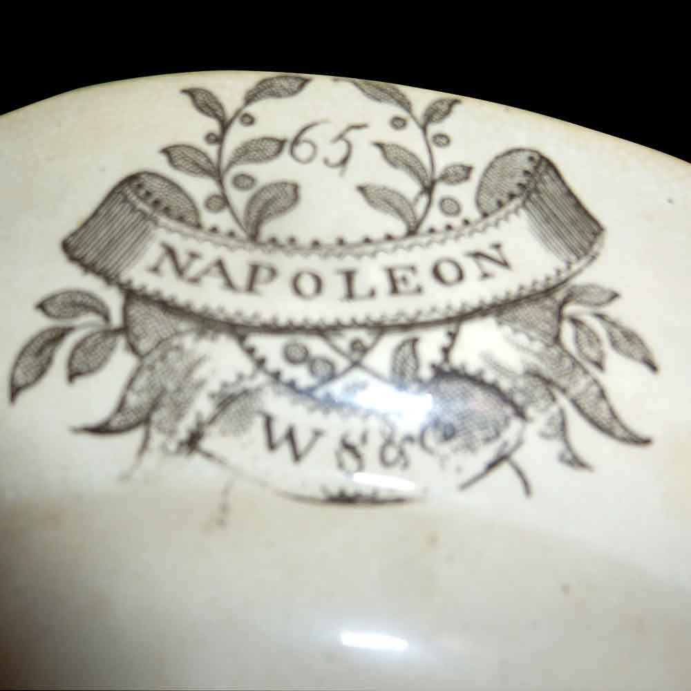 Piatto parlante Napoleon Wedgwood XIX secolo