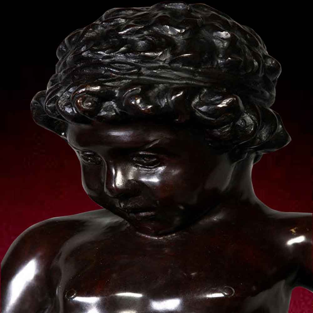 Grande statue en bronze bacchus 19 eme siècle