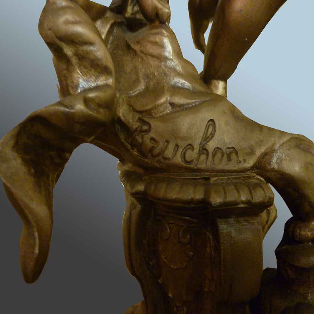 sculpture en bronze par Emile Bruchontriomphe des Arts