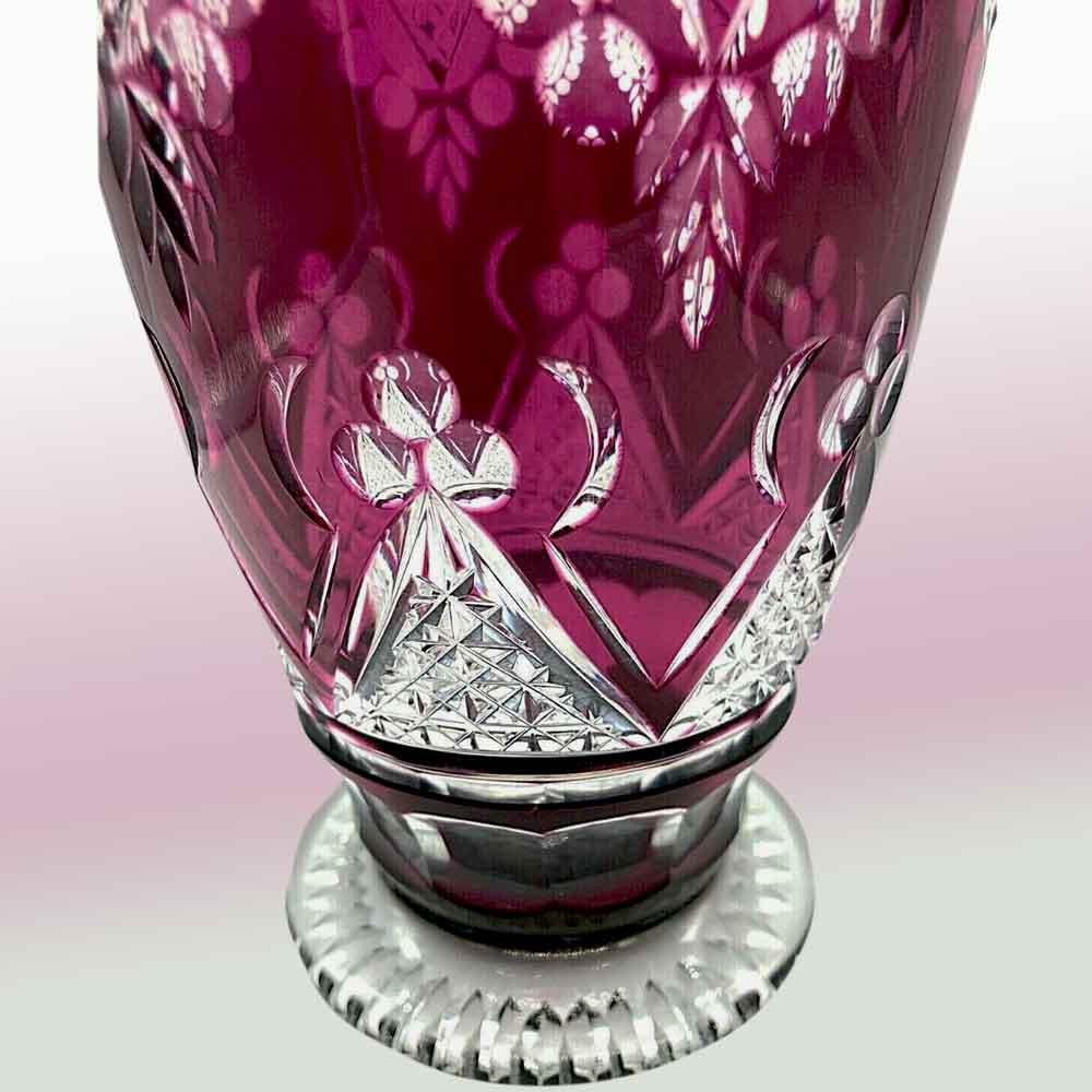 Vase aus Kristall Val Saint Lambert Art Deco Modell CDF 1926