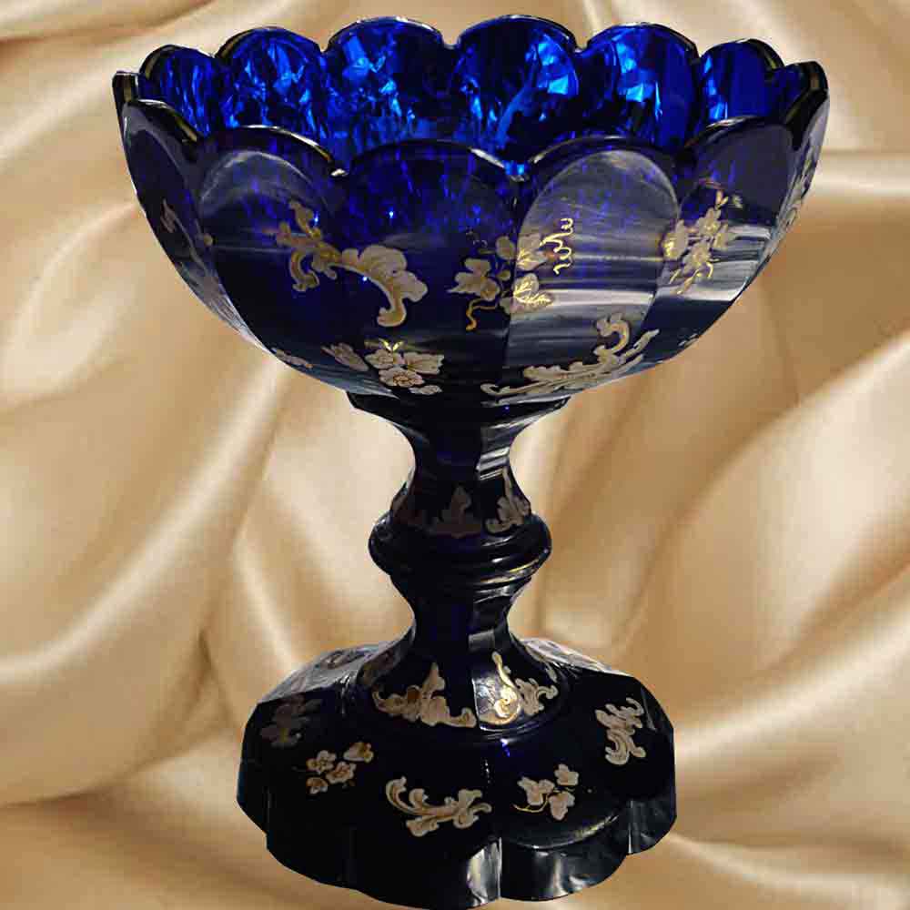 cristal de Bohême,coupe XIX eme siècle