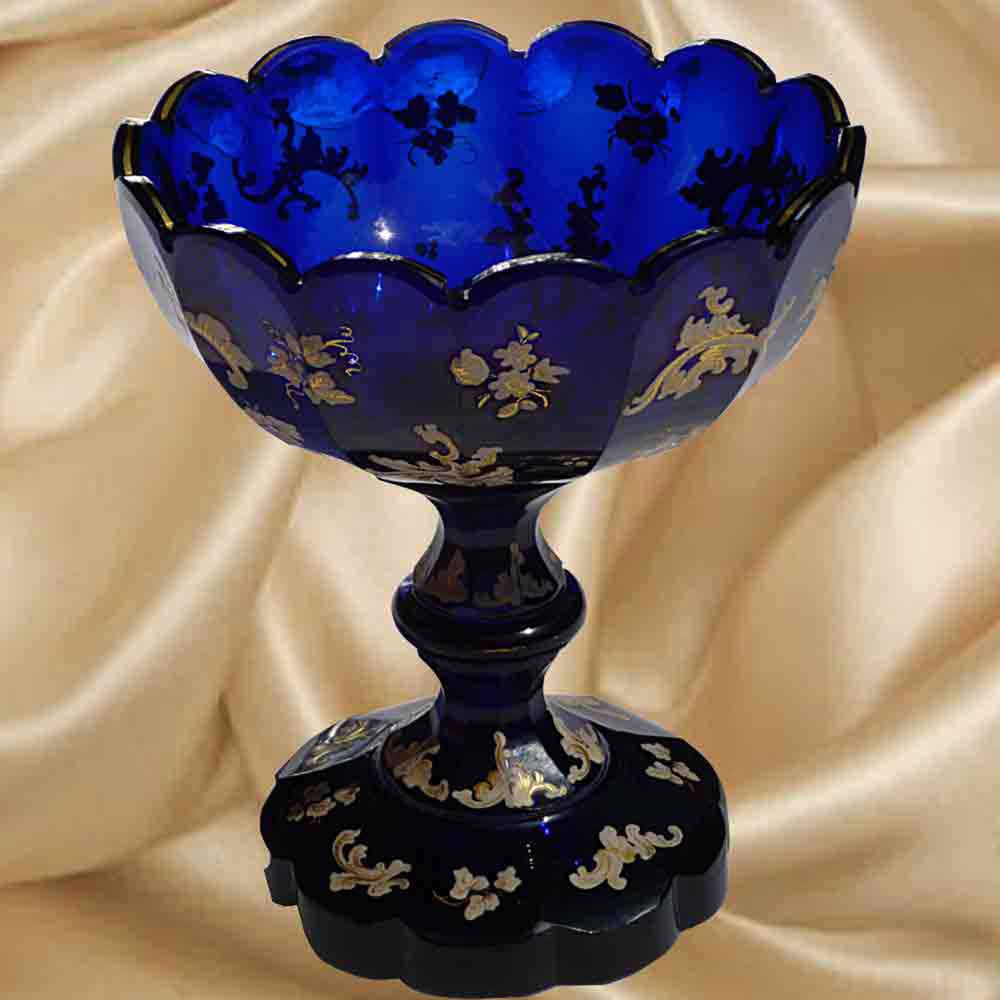 cristal de Bohême,coupe XIX eme siècle