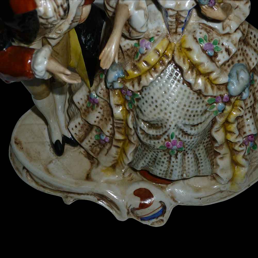 porcelaine de collection Allemande saxe XIX siècle signée et datée 1859 Karl Schnider