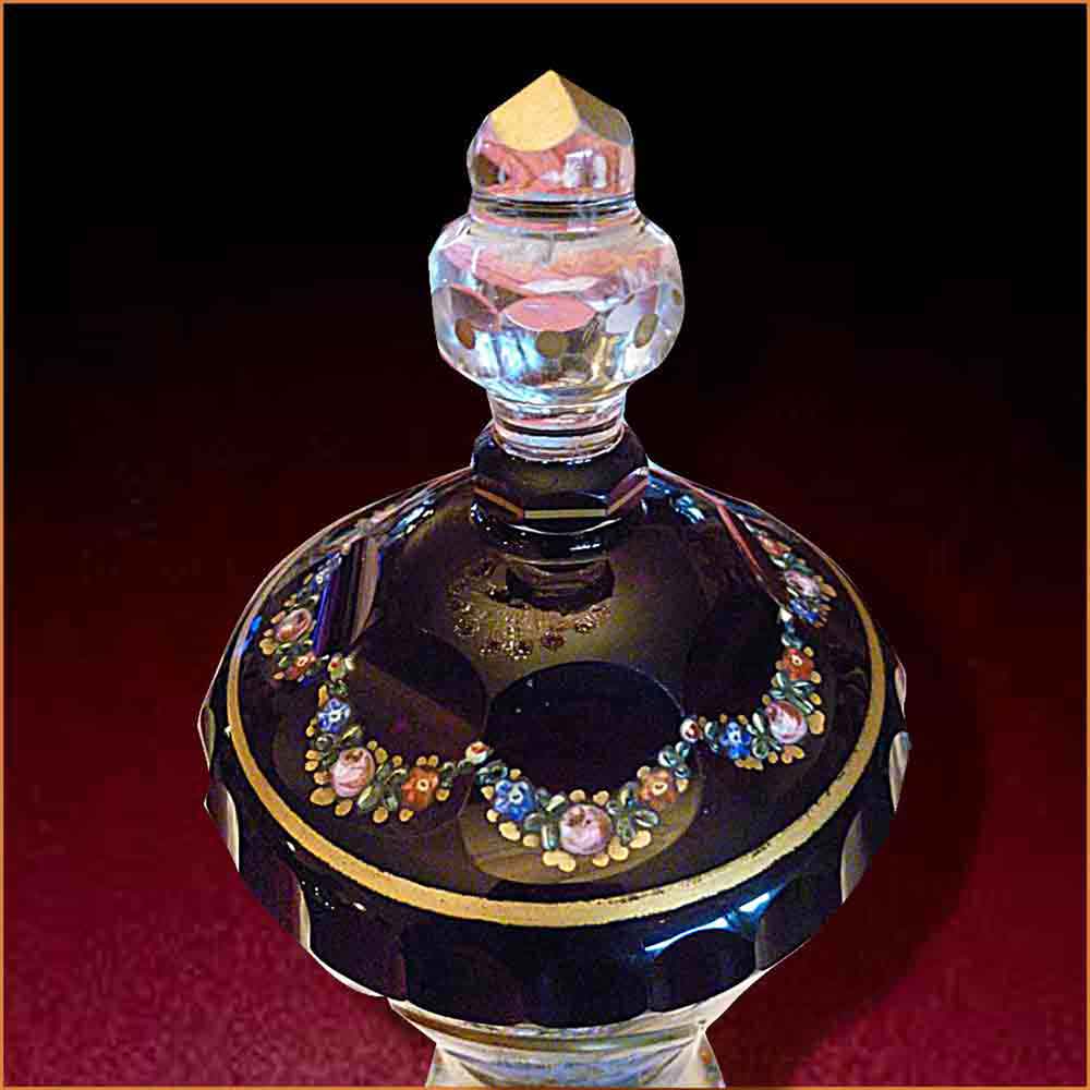 cristal Boheme Moser drageoire rubis XIX