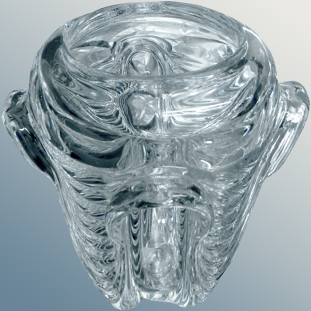 Val Saint Lambert Antonio and Guido Bon crystal vase