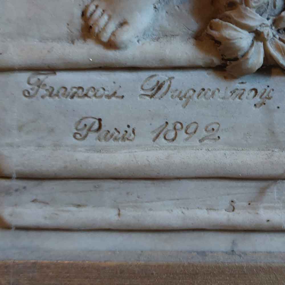 Haut relief en marbre François Duquesnoy Paris 1892