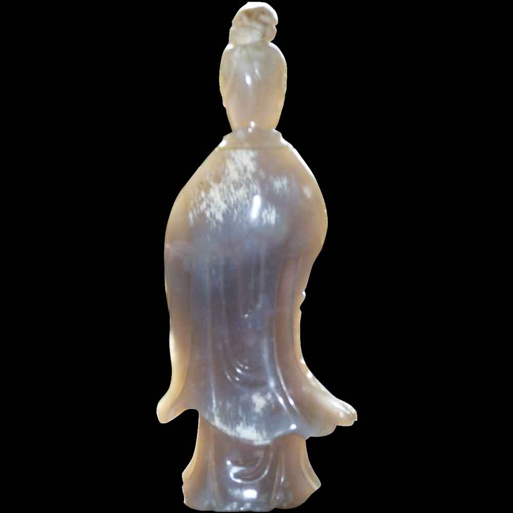 Kwan Yin jade statuette circa 1900