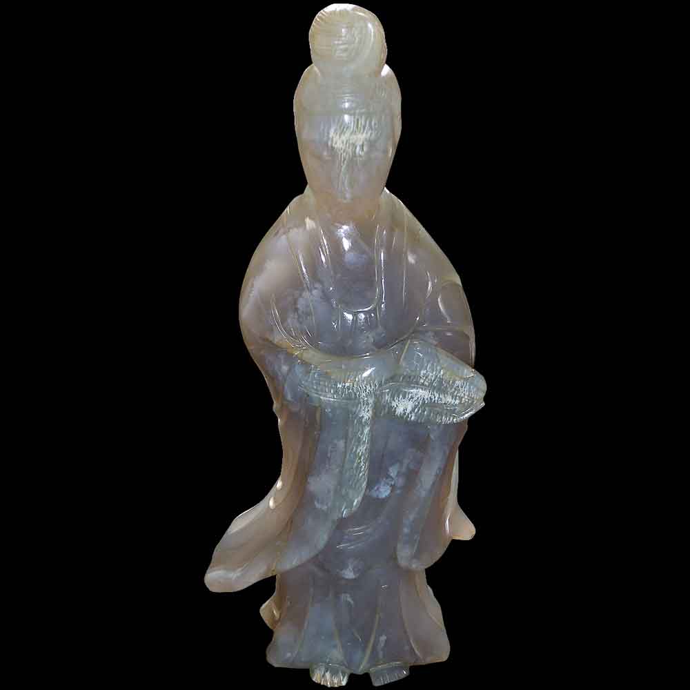 Kwan Yin Jade Statuette circa 1900