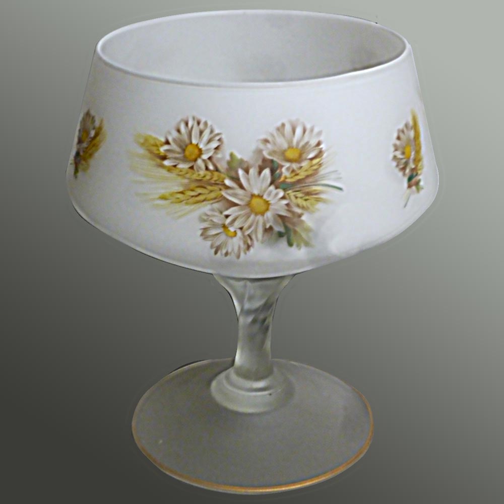 Fruit bowl in crystal opaline 1900-1920