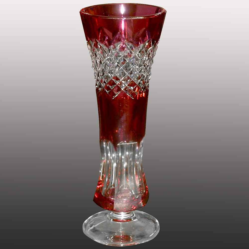 Crystal vase Val Saint Lambert soliflore rich size