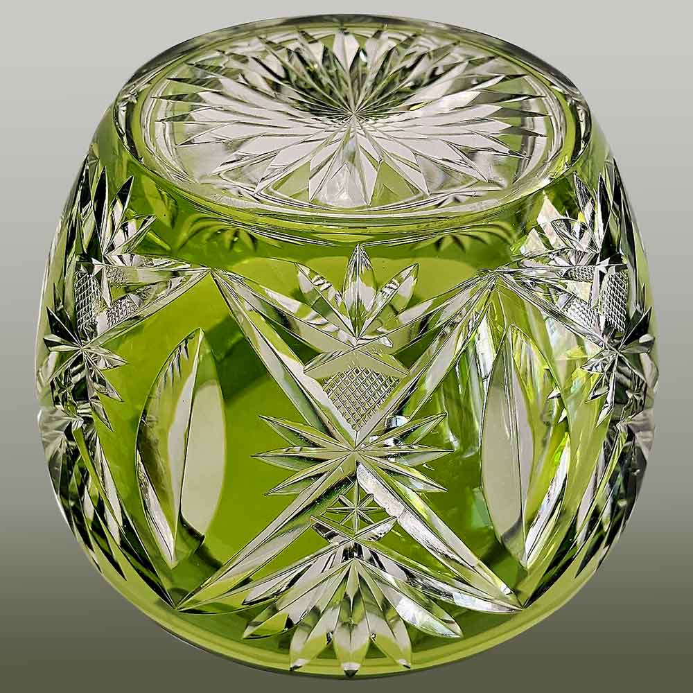 Rich-cut crystal vase from Val saint Lambert th. 1900