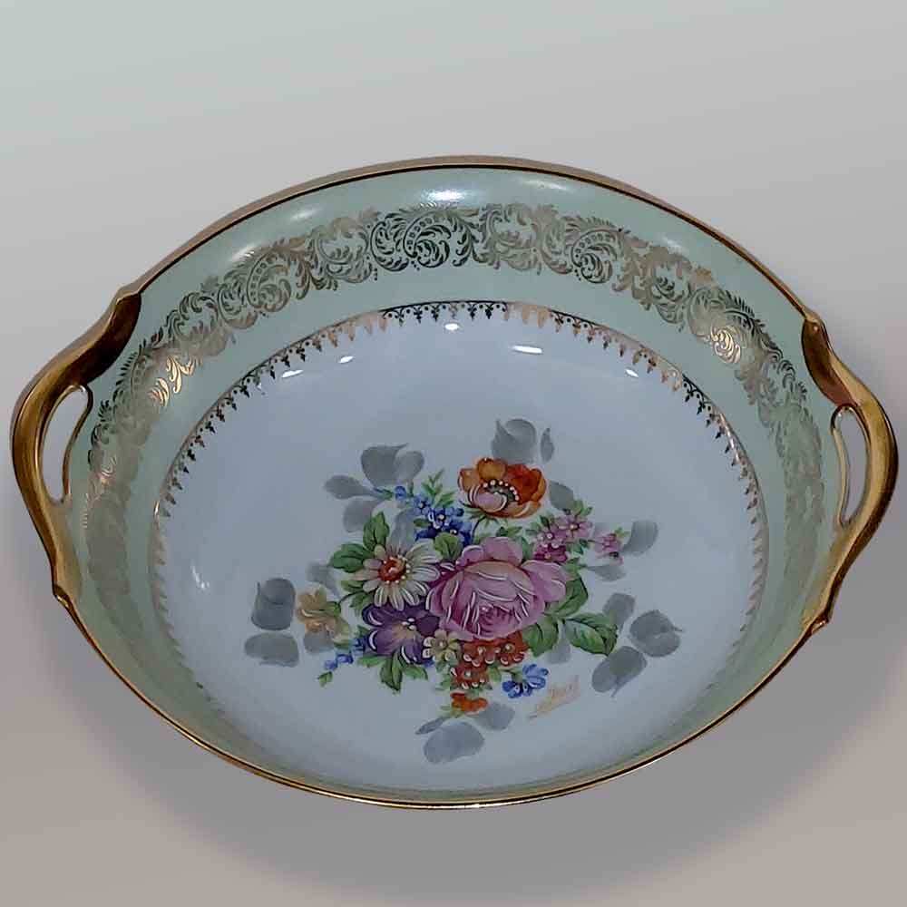 Plat en porcelaine Limoges 1er moitiè XXème siècle